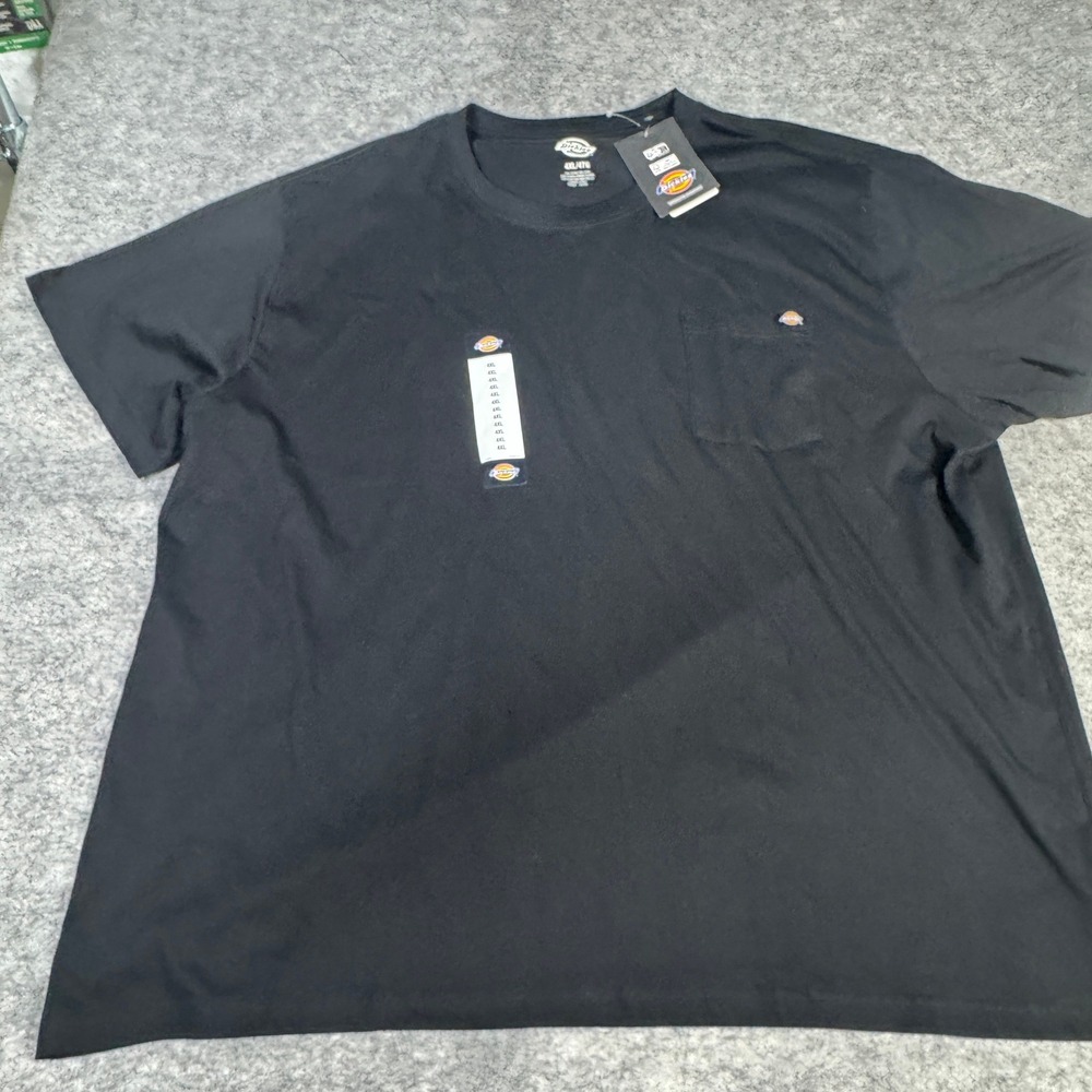 Dickies Mens 4XL Black Short Sleeve Pocket T-Shirt Cotton Relaxed Fit WS436BK